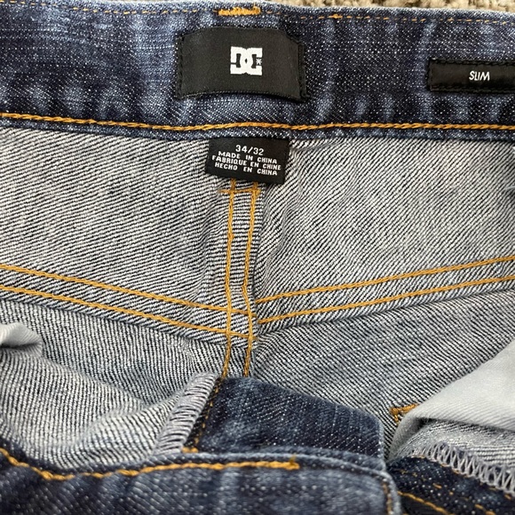 DC Slim Denim Jeans Size 34 - Picture 7 of 9
